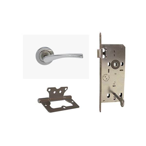 Door Handle, Lock & Hinge Kit